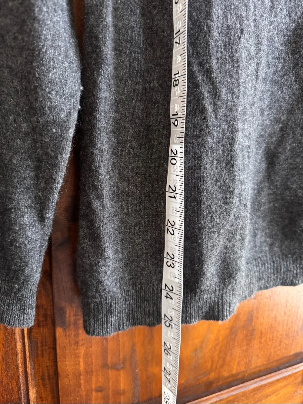 Cashmere Charter Club Luxury Gray Turtleneck Sweater Large